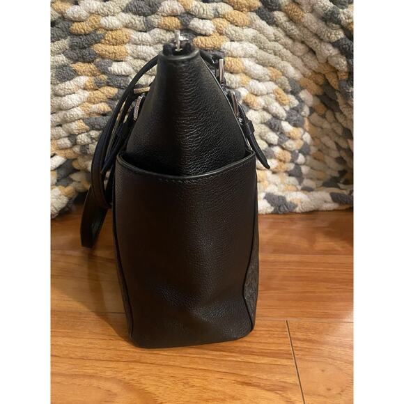 Michael Kors Jet Set Signature Shoulder Bag Blk - Picture 3 of 11